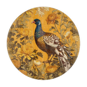 Elegant Pheasant William Morris Inspired Cutting Board