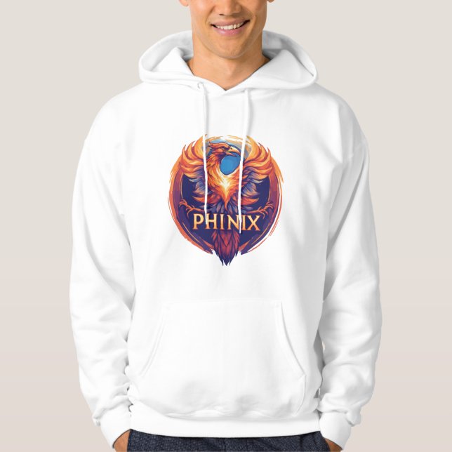 Elegant Phinix Phoenix Logo – Rebirth & Growth Hoodie (Front)