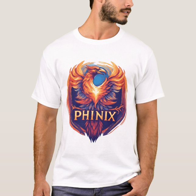 Elegant Phinix Phoenix Logo – Rebirth & Growth T-Shirt (Front)