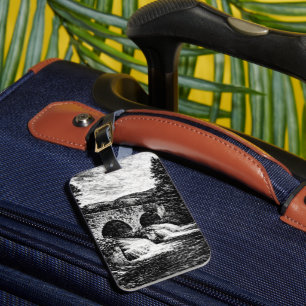 Elegant phone case with natural landscapes luggage tag