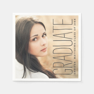 Elegant Photo 2016 Graduation Party Paper Napkins