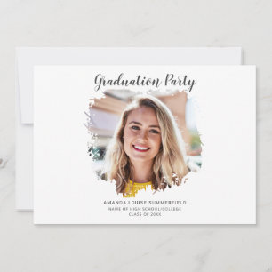 Elegant Photo 2025 Graduation Party Invitation