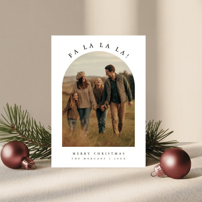 Elegant Photo and Text | Fa La La Christmas Card (Creator Uploaded)