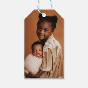 Elegant Photo Arch Chic Christmas  Gift Tags