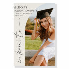 Elegant Photo Arch Graduation Party Welcome Sign