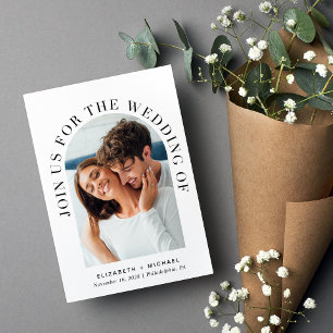 Elegant Photo Arch Wedding Invitation