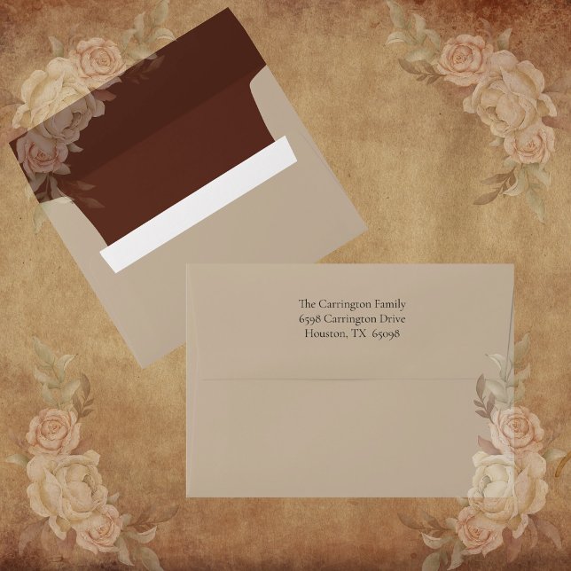Elegant Photo Birth Announcement Card Envelope (Creator Uploaded)