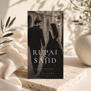Elegant Photo booth Save The Date Card.
