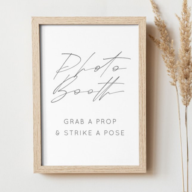 Elegant Photo Booth Sign | Minimalist Wedding (Creator Uploaded)