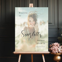 Elegant photo Bridal Shower welcome