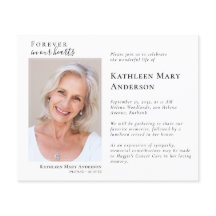 Elegant Photo Celebration of Life Memorial funeral