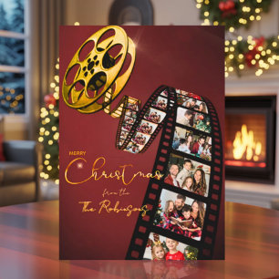 Elegant Photo Christmas Card for Movie Lovers