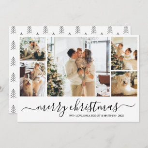 Elegant Photo Collage Christmas Holiday Card