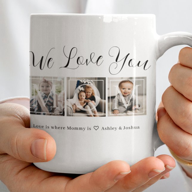Elegant Photo Collage Two-Tone Coffee Mug (Creator Uploaded)