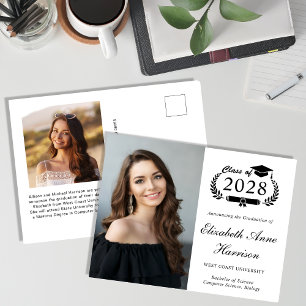 Elegant Photo College Graduation Postcard