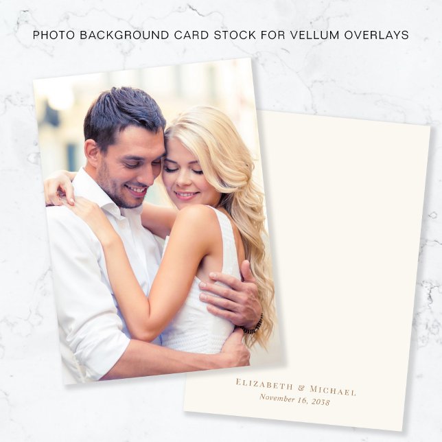 Elegant Photo Cream Background For Vellum Overlay Invitation (Creator Uploaded)