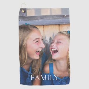 Elegant Photo Family Golf Towel
