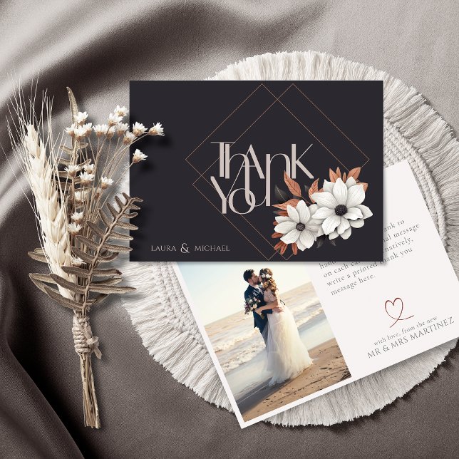 Elegant Photo Flat Thank You Card (Creator Uploaded)