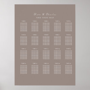 Elegant Photo frame Qr Code seating chart