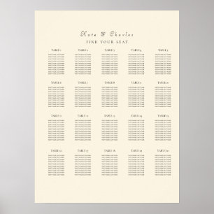 Elegant Photo frame Qr Code seating chart