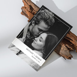 Elegant Photo Frame Wedding Invitation Card