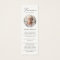 Elegant Photo Funeral Memorial Poem Bookmark Card
