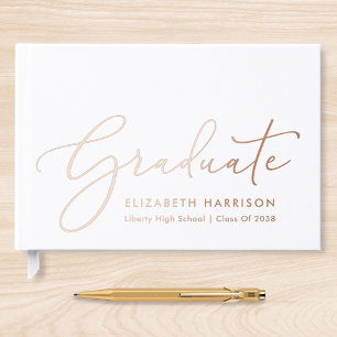 Elegant Photo Graduation Party Guest Book