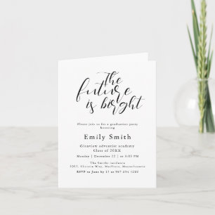 Elegant photo graduation party invitation
