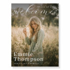 Elegant Photo Graduation Welcome Sign