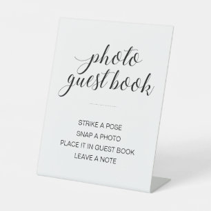 Elegant Photo Guest Book Wedding Sign