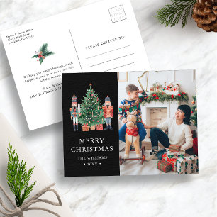 Elegant Photo Holiday Postcard