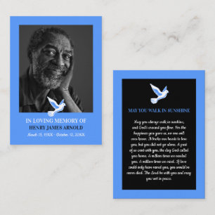 Elegant Photo, Holy Dove, Prayer Card