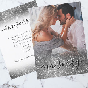Elegant Photo I’m sorry apology Card