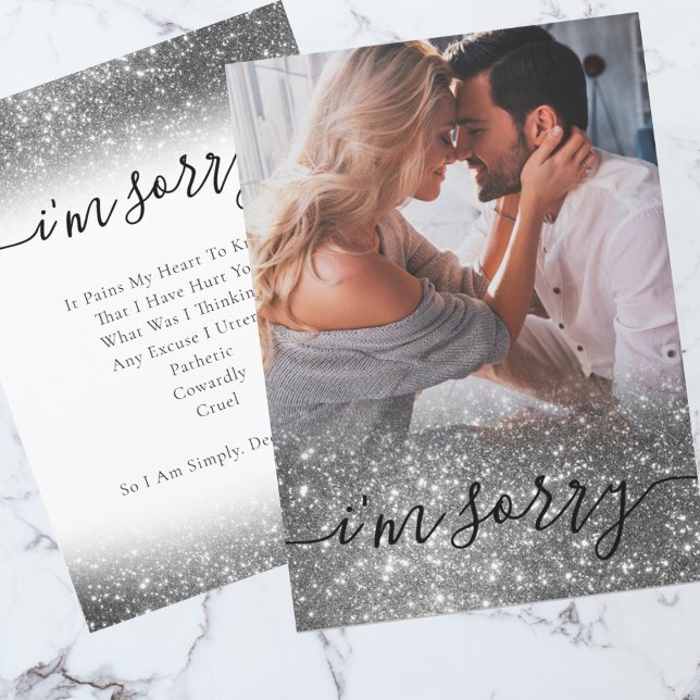 Elegant Photo I’m sorry apology Card (Creator Uploaded)