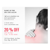 Elegant Photo Massage Therapist Discount Flyer (Front)