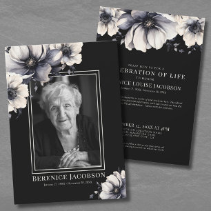 Elegant Photo Memorial Celebration Of Life Invitation