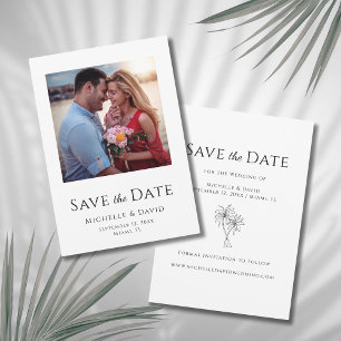 Elegant Photo Modern Boho Destination Wedding   Save The Date