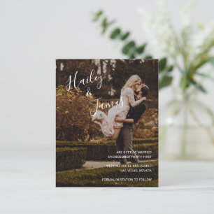 Elegant Photo Modern Budget Wedding Save the Date