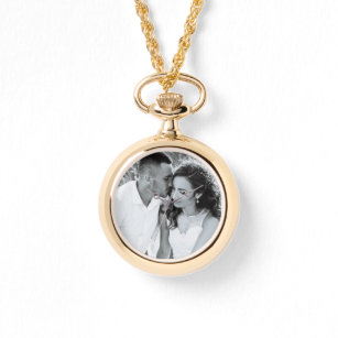 Elegant Photo Modern Minimalist Necklace Watch