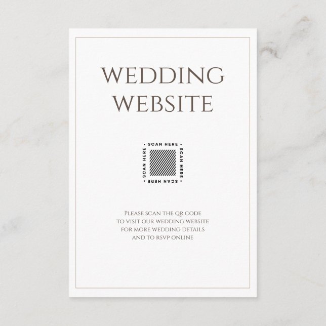 Elegant Photo Modern Typography Enclosure card (Back)