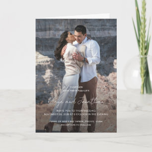 Elegant Photo Modern Wedding Invitation