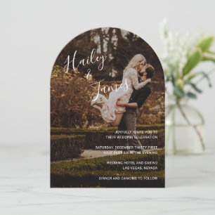 Elegant Photo Modern Wedding Invitation