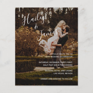 Elegant Photo Modern Wedding Invitation