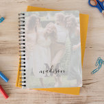Elegant Photo Monogram Name 2025 Planner<br><div class="desc">Classy personalised 2025 planner featuring a full printed photo front/back for you to change to your own,  a white overlay,  your initial and name.</div>
