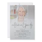 Elegant Photo Overlay Retirement Party Invite