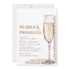 Elegant Photo Pearls and Prosecco Bridal Shower
