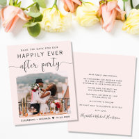 Elegant Photo Pink Wedding Reception Save the Date