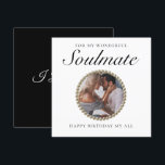 Elegant Photo Romantic Girlfriend Birthday Card<br><div class="desc">Elegant Personalised Card for your girlfriend or soulmate's birthday -  A great card for your girlfriend,  boyfriend,  or wife that can be customised by you with the name of your girlfriend or boyfriend and your own message.</div>