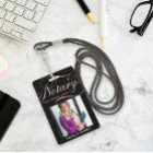 Elegant Photo Rose Gold Notary Loan Agent  