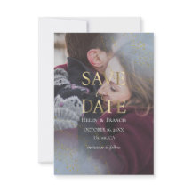 elegant photo save the date